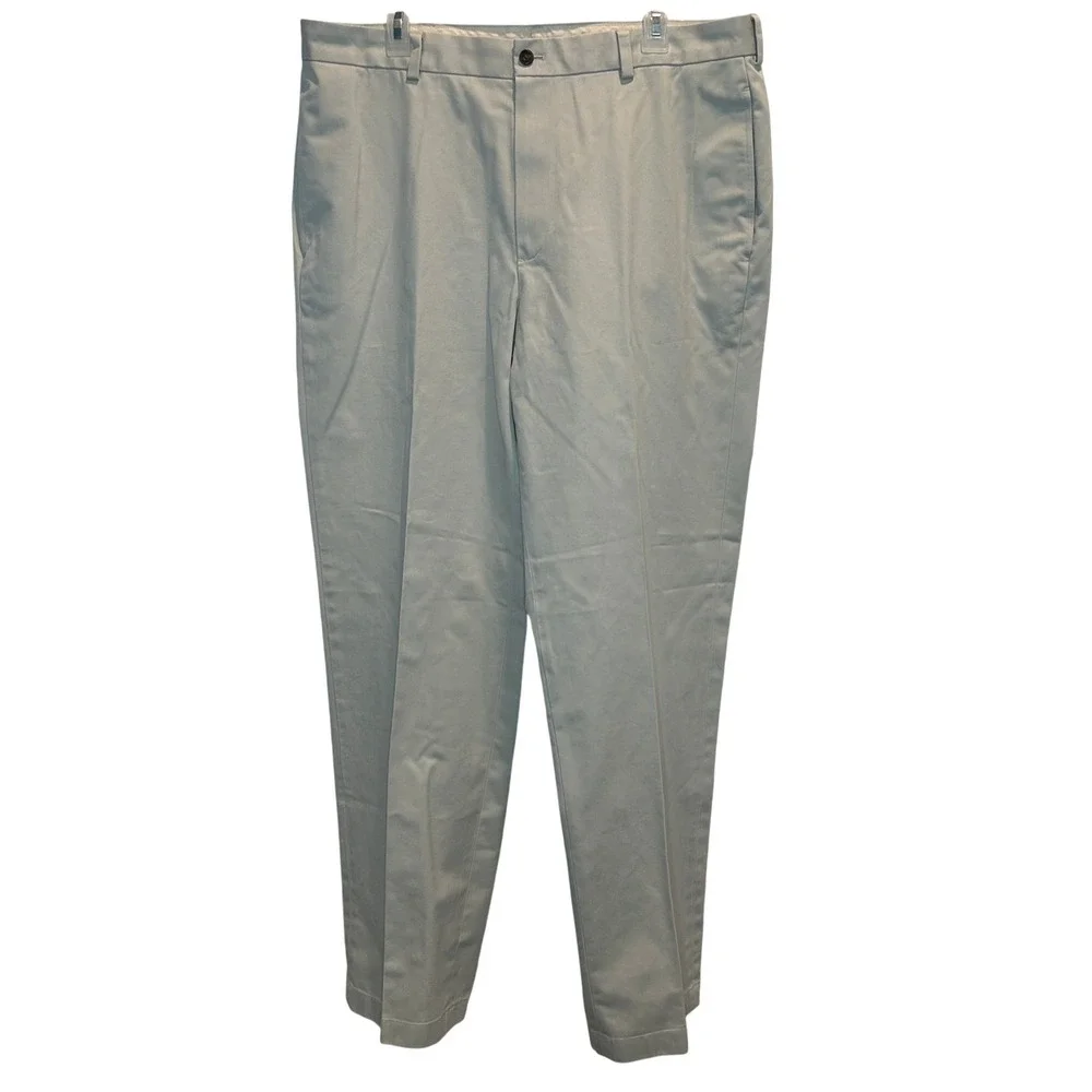 Brooks Brothers Advantage Chino Clark Men's Pants Khaki‎ Tan W38 L34 Cotton